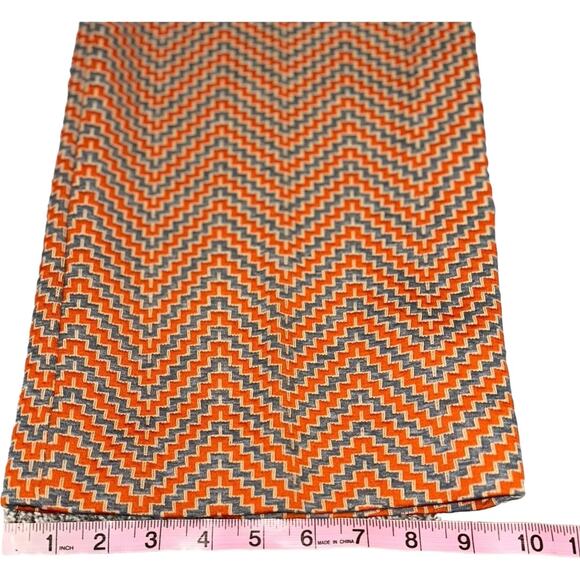 Vintage Queen Casuals Orange Gray Herringbone Flaired Pants vint size 13 fits 6 - Picture 8 of 8